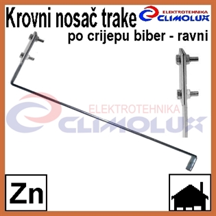 Krovni nosač pocinčane trake po crijepu biber - ravni